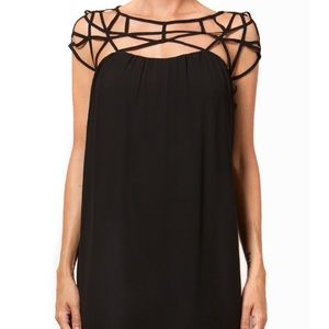 Naked Zebra Navy Blue Cage Dress NWT